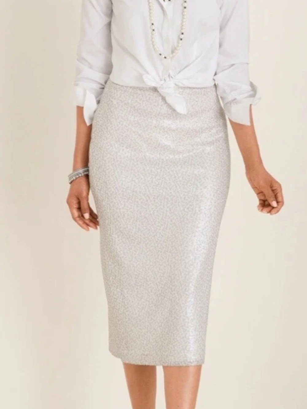 NWT Chico's Sequin Pencil Skirt 1